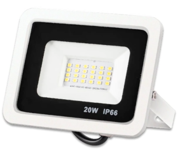Proiector LED 20w IP66, ALB, 220V pentru exterior